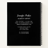 MAKE-UP ARTIEST Rode Logo Kiss Naam Notitieboek (Achterkant)