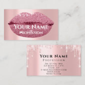 Make-up Artiest Roos Drips Kiss Lips Glitter VIP Visitekaartje (Voorkant / Achterkant)