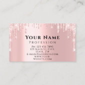 Make-up Artiest Roos Drips Kiss Lips Glitter VIP Visitekaartje (Achterkant)