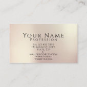 Make-up Artiest Roos Kiss Lips Violet Glam Glitter Visitekaartje (Achterkant)