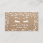 Make-up Artiest Rustieke Babys Ademhaling Bloemen  Visitekaartje (Voorkant)