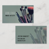 Make-up artiest, salon, schoonheid, cosmetoloog visitekaartje (Voorkant / Achterkant)
