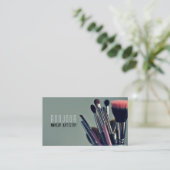 Make-up artiest, salon, schoonheid, cosmetoloog visitekaartje (Staand voorkant)