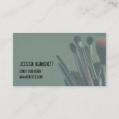 Make-up artiest, salon, schoonheid, cosmetoloog visitekaartje (Achterkant)