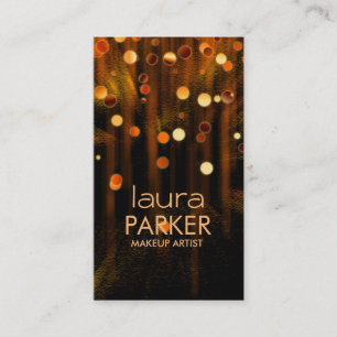Make-up artiest schoonheid glitter vuur visitekaartje