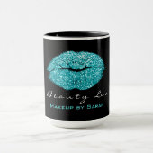 Make-up artiest schoonheid kus lippen tiffany zwar mok (Midden)