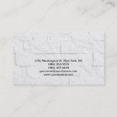 Make-up Artiest Script Wall Brick Visitekaartje (Achterkant)