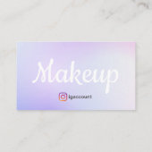 Make-up Artiest Sjablonen Visitekaartje (Achterkant)