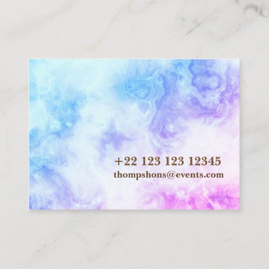 Make up artiest standaard matte visitekaartje (Achterkant)