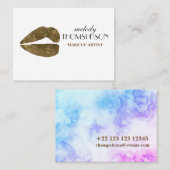 Make up artiest standaard matte visitekaartje (Voorkant / Achterkant)