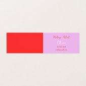 MAKE-UP ARTIEST VISITEKAARTJE ROZE EN ROOD (Buitenkant ongevouwen)