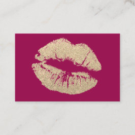 Make-up Artiest Visitekaartjes - Golden Kiss