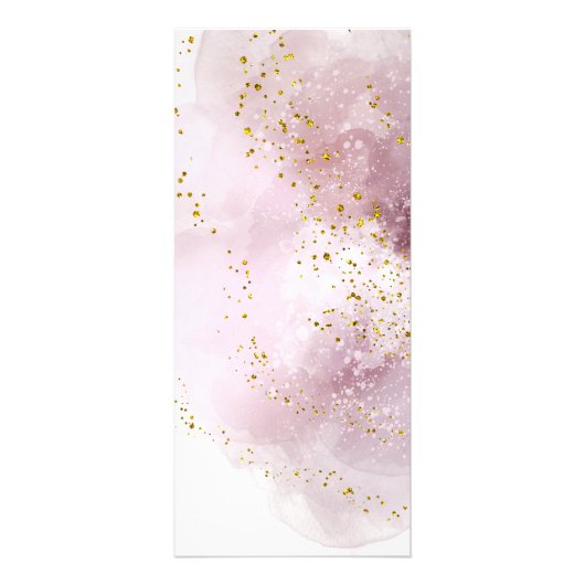 make-up artiest waterverf | Prijslijst faux glitte Reclamekaart (Achterkant)