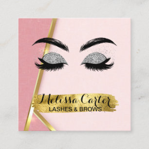 Make-up Artiest Wimper Extensies Wimpers Brows Vierkante Visitekaartje