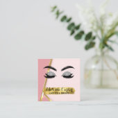 Make-up Artiest Wimper Extensies Wimpers Brows Vierkante Visitekaartje (Staand voorkant)