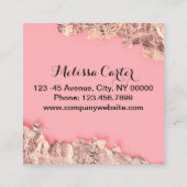 Make-up Artiest Wimper Extensies Wimpers Brows Vierkante Visitekaartje (Achterkant)