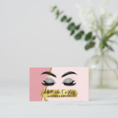 Make-up Artiest Wimper Extensies Wimpers Brows Visitekaartje (Staand voorkant)