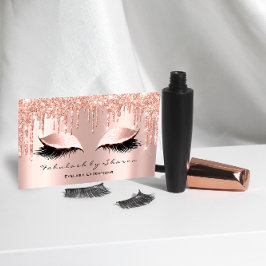 Make-up artiest wimpers glitter drips rose
visitekaartje