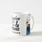 Make-up artiest wimpers lang gepersonaliseerd cita koffiemok (Voorkant rechts)