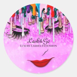 Make-up artiest wimpers product druppels prinses p ronde sticker