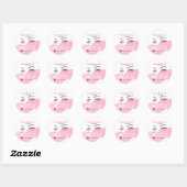 Make-up Artiest Wimpers Wenkbrauw Zwart Roze Wimpe Ronde Sticker (Vel)