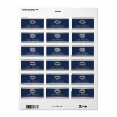 Make-up Artiest Zilver Glitter Lips Marine Blauw S Etiket (Full Sheet)