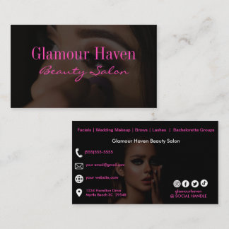 Make-up artiest zwart visitekaartje
