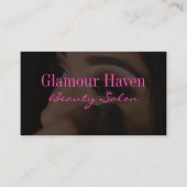 Make-up artiest zwart visitekaartje (Voorkant)