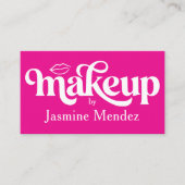 Make-up Artiestenstudio Heet Roze Professioneel Ch Visitekaartje (Voorkant)