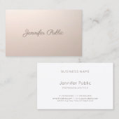 Make-up Artist Beauty Salon Calligrafie Script Chi Visitekaartje (Voorkant / Achterkant)