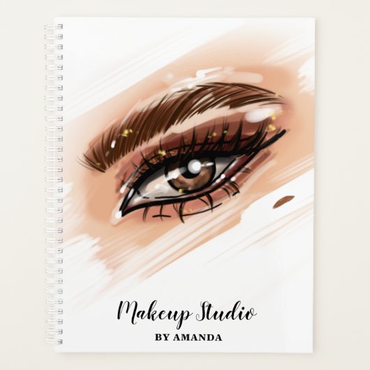 Make-up artist Brown Eyes Lange wimpers Planner (Voorkant)