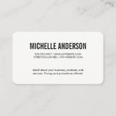 Make-up Artist Brushes | overlappende tekst Visitekaartje (Achterkant)