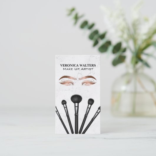 Make-up Artist Brushes | Schoonheid van vrouwen |  Visitekaartje (Staand voorkant)