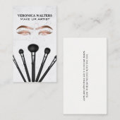Make-up Artist Brushes | Schoonheid van vrouwen |  Visitekaartje (Voorkant / Achterkant)