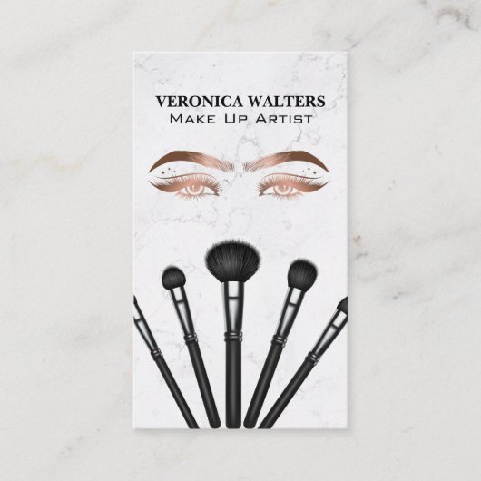 Make-up Artist Brushes | Schoonheid van vrouwen |  Visitekaartje (Voorkant)