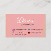 Make Up Artist Business Card  Visitekaartje (Achterkant)