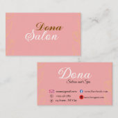 Make Up Artist Business Card  Visitekaartje (Voorkant / Achterkant)