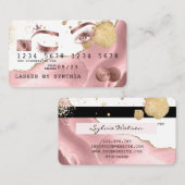 Make-up artist Credit Kaart Styled Blush Pink Agaa Visitekaartje (Voorkant / Achterkant)
