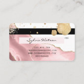 Make-up artist Credit Kaart Styled Blush Pink Agaa Visitekaartje (Achterkant)