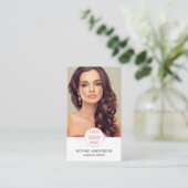 Make-up Artist Custom Logo Foto Wit Visitekaartje (Staand voorkant)