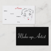 make-up Artist Diva I Visitekaartje (Voorkant / Achterkant)