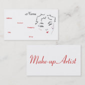Make-up Artist Diva II Visitekaartje (Voorkant / Achterkant)