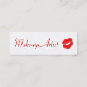 Make-up Artist Diva Lips Mini Visitekaartje (Achterkant)