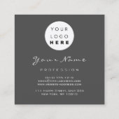 Make-up Artist Event Planner Consulting ingelijst  Vierkante Visitekaartje (Achterkant)