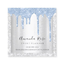 Make-up Artist Event Planner Zilver Grijs Drips Bl