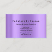 Make-up Artist Eyes Lash Glitter Roos Poeder Paars Visitekaartje (Achterkant)