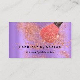 Make-up Artist Eyes Lash Glitter Roos Poeder Paars Visitekaartje