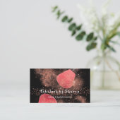 Make-up Artist Eyes Lash Glitter Roos Powder Black Visitekaartje (Staand voorkant)