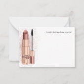 Make-up Artist Gepersonaliseerde notitiekaarten Notitiekaartje (Voorkant)