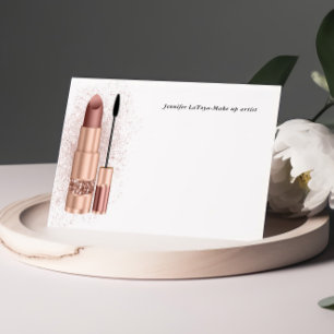 Make-up Artist Gepersonaliseerde notitiekaarten Notitiekaartje
